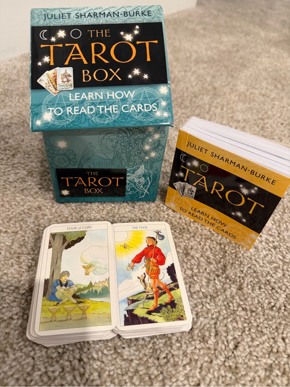The Tarot Box - Teal and Gold Tarot Card Set